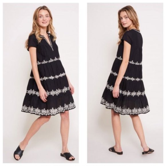 Anthropologie Dresses & Skirts - Anthropologie | Roller Rabbit Aleph Embroidered Pamela Dress sz L